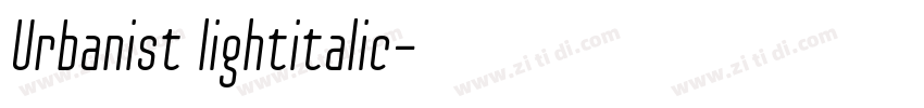 Urbanist lightitalic字体转换
